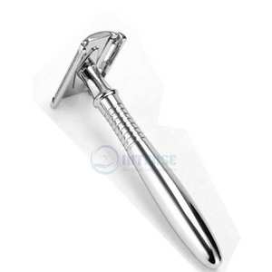 Maquinilla de afeitar profesional de lujo, instrumento de belleza, herramienta de peluquero clásica de acero inoxidable para hombres, salón de aseo y marca OEM - Product Image 6