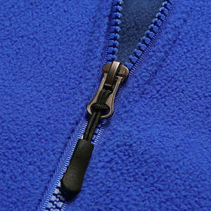 Chaqueta polar con cremallera completa para hombre, con dobladillo ajustable y cuello alto de ajuste cómodo - Product Image 6