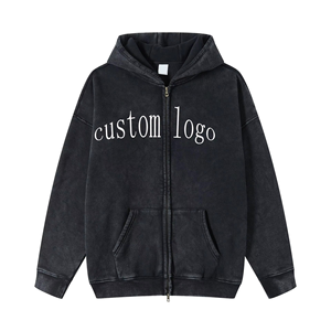 Sweats à capuche et sweatshirts d'hiver brodés pour hommes en polyester 100% de haute qualité OEM avec logo personnalisé vente en gros - Product Image 1