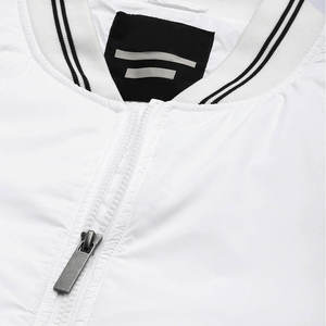 Chaqueta Universitaria con Mangas de Cuero, Bordado Negro, para Parejas, Chaqueta Universitaria de Béisbol para Hombre, Chaqueta Universitaria con Letras - Product Image 4