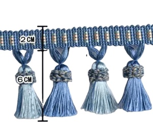1 Meter Multicolor Tassel Trim Wholesale 5yards/lot <b>Bead</b> Tassel Tassels Trim Lace Fringe - Product Image 1