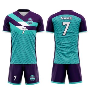 เสื้อฟุตบอลแบบไม่มีโลโก้เสื้อเจอร์ซีย์ฟุตบอลออกแบบเองได้ใหม่ - Product Image 4