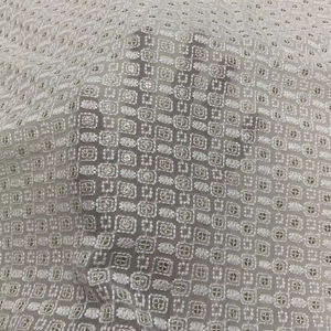 Tissu Georgette brodé lourd pour garçons/filles respirant uni Sherwani/Kurta Koti tissé avec fonction de mémoire - Product Image 1