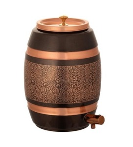Matka en cuivre de qualité supérieure, 12 L, un trésor intemporel de la tradition, le matka en cuivre contient l'essence - Product Image 6