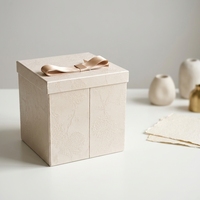 Cajas de Regalo Rígidas Plegables Personalizadas, Elegantes Cajas de Regalo Florales para Boda con Diseño de Champán