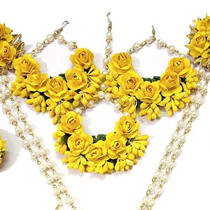 New Design Customized Wedding Mehndi Mayo Jewelry Set for Women Handmade Best Quality Low Price Necklace Earrings <b>Bracelet</b> - Product Image 6