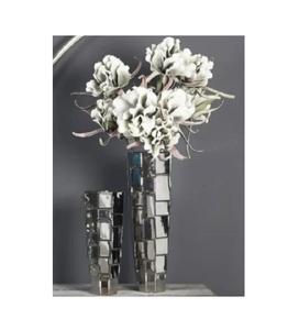 Venta caliente único moderno Simple forma Metal aluminio florero personalizable Color negro para decoración del hogar Decoración de mesa - Product Image 1