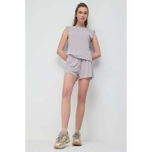 Mega Merchant Casual Regular Fit Shorts Elastic Waist <b>Drawstring</b> Pockets Adjustable Size XS Fashionable Modal Fabric - Product Image 1