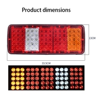 Approvisionnement direct usine Nouveau feu arrière 75 LED 24V pour camion et remorque, clignotant, accessoires d'éclairage automobile LEDTK-065