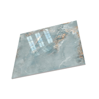 Haute brillance Aqua Marina cuisine salle de bain chambre hôtel utiliser des carreaux de porcelaine homogènes de grande taille pour la décoration de sol et de mur
