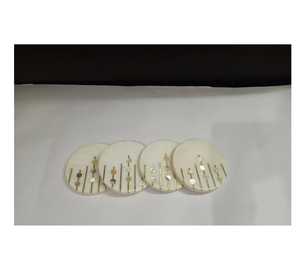 Posavasos de diferentes tamaños de diseño elegante para el hogar de mármol negro y latón ecológico, producto de gran venta de alta calidad - Product Image 6