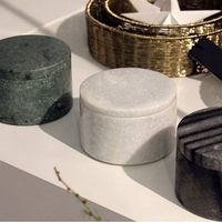 Penutup Stoples Silinder Resin Buatan Tangan Premium Tahan Lama Ramah Lingkungan Modern Mewah Multifungsi 150mL Penyimpanan Dapur Rumah Pesta