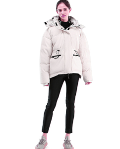 Chaqueta de invierno para mujer de gran oferta para deportes al aire libre acolchado de moda con relleno de algodón tela de lona transpirable OEM ODM - Product Image 5