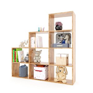 Étagère de maternelle en bois naturel de différentes couleurs KGS68021 Mobilier scolaire - Product Image 3
