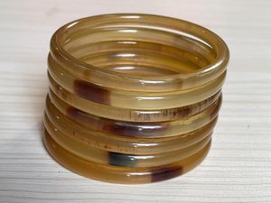 MEJOR CUERNO Hecho a mano de lujo al por mayor Natural Buffalo Ox Cow Horn Bangle Joyería de moda para hombres y mujeres - Product Image 5