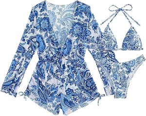 Meilleur Prix Qualité Étiquette Personnalisée Nouveau Style Bikini Femme 2 Pièces Ensemble Durable à Bas Prix Soutien-Gorge Grande Taille Motif Imprimé String - Product Image 2