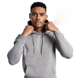 Ensemble survêtement en coton lourd gris de haute qualité, sweat-shirt et pantalon de survêtement, ensemble deux pièces d'hiver, tenue de sport et de rue confortable - Product Image 2