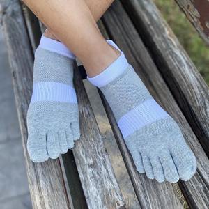 Chaussettes courtes en coton pour femmes, respirantes, à bout ouvert, avec élasticité, pour un usage quotidien, logo, absorbant la transpiration - Product Image 2