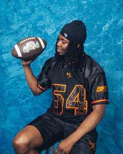 Mesh Jersey with nylon <b>shorts</b> for Adults Elegant V-Neck <b>Short</b> <b>Sleeve</b> Loose Oversized Design for American Football Wear - Product Image 6