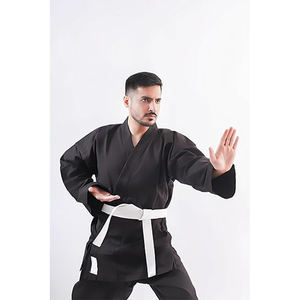 Uniforme profesional de Karate con cuello en V personalizado artes marciales Kata Jiu Jitsu Kimono transpirable ligero estiramiento Unisex diseño adulto - Product Image 6