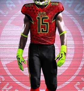 Uniformes de Fútbol Americano Personalizados de Manga Corta, Transpirables, con un Estilo Único en Rojo y Negro, Ropa Deportiva con Estampado por Sublimación - Product Image 5