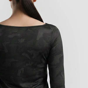 เสื้อโยคะรัดรูปสีดำ Tempo - Product Image 6