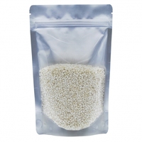 Sachets refermables à fond plat avec face transparente et dos en aluminium, 100 feuilles, écologiques