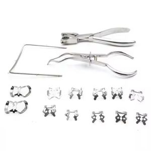 Ensemble d'instruments de restauration dentaire en composite, outils chirurgicaux manuels argentés avec 12 positions de mâchoires, certifié CE Classe I - Product Image 4