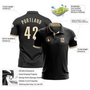 เสื้อโปโลแขนเสื้อ2024พิมพ์ลายดิจิตอลแห้งเร็วระบายอากาศได้แบบปักดีไซน์ใหม่2024ใหม่ - Product Image 3