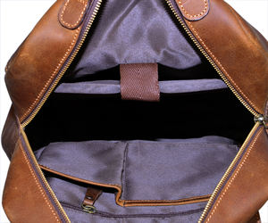 High Capacity Genuine <b>Leather</b> <b>Backpacks</b> Luxury Style <b>Backpack</b> Available at Bulk Quantity - Product Image 6