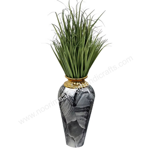 Jarrón de flores de hierro costero clásico esmalte de mármol blanco hogar restaurante vajilla decoración directo de fábrica al por mayor mejor jarrón de suelo - Product Image 6