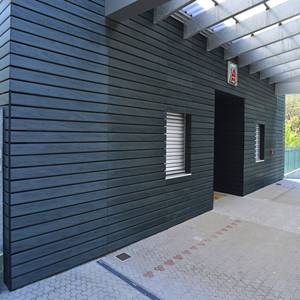 Prezzo a buon mercato WPC scanalato striscia decorativa interna <span class=keywords><strong>parete</strong></span> di <span class=keywords><strong>legno</strong></span> pannello di plastica <span class=keywords><strong>rivestimento</strong></span> in <span class=keywords><strong>legno</strong></span> composito - Product Image 3