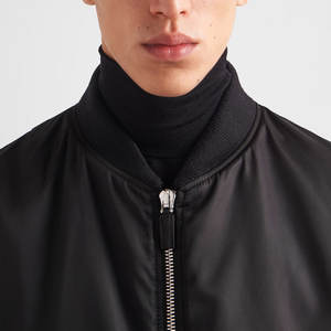 Chaqueta Bomber Informal de Lona Transpirable para Hombre con Cuello Redondo y Cierre de Cremallera, Servicio OEM para Primavera y Otoño - Product Image 3