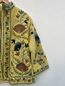 Vente en gros broderie main indienne TNT Suzani veste femmes Suzani veste courte unisexe manteau matelassé vêtements d'hiver veste - Product Image 4