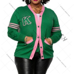 เสื้อคาร์ดิแกนถักไหมพรมสำหรับผู้หญิง ทรงหลวม หลายสีให้เลือก ป้องกันขนร่วง ป้องกันรอยยับ  รับสกรีนโลโก้ด้านหน้า - Product Image 1