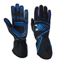 Gants de karting respirants sur mesure, vente en gros, manchette longue, gants de course de karting F1 personnalisés pour l'extérieur
