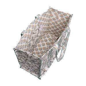 Sacs fourre-tout en toile de coton blanc élégants pour femmes - Design tendance avec fermeture éclair, logo personnalisable, taille, poches intérieures, utilisation au bureau, en voyage - Product Image 3