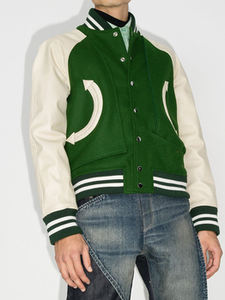 เสื้อแจ็กเก็ตเบสบอลมีกระดุมผ้าสักหลาดมีฮู้ดสำหรับผู้ชายเสื้อแจ็คเก็ตทีมโรงเรียนมีตัวอักษรใส่กลางแจ้ง100% - Product Image 5