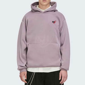 OEM Sweat à capuche surdimensionné 100% coton de haute qualité pour hommes Style décontracté Manteau d'hiver avec motif solide et logo imprimé - Product Image 3