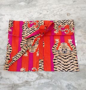 Nuevo traje de noche de algodón con estampado de tigre indio para mujer conjuntos de pijamas casuales con pijama de dama de honor de ropa larga y camisa con bolsa - Product Image 6