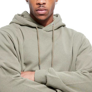 Vente en gros de sweat à capuche en coton mélangé avec logo personnalisé sweats à capuche vintage épais pour hommes - Product Image 5