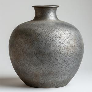 Vase en métal fait main rustique conçu avec une finition brillante, parfait pour l'affichage de fleurs saisonnières et le style décoratif de la maison de vacances - Product Image 2