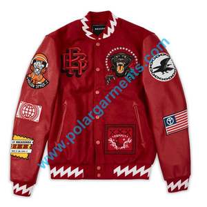 OEM personalizado nombre moda Streetwear bordado Varsity chaqueta Y2K estilo de moda para los jóvenes al por mayor para las marcas escuelas y equipos - Product Image 5