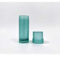 Contenant transparent en PP pour stick déodorant 75 ml, rechargeable, support pour baume