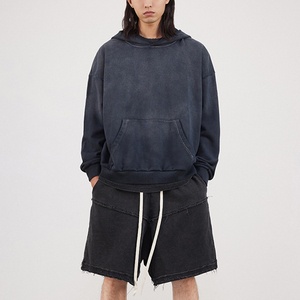 HG fabricante de sudaderas con capucha al por mayor de peso pesado tie Dye streetwear OEM logotipo personalizado DIP teñido gota hombro sudaderas con capucha de los hombres de gran tamaño - Product Image 6