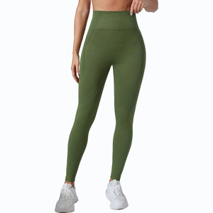 Legging taille haute à jambe large avec cordon de serrage pour extérieur, décontracté, jogging, sport, pantalon évasé, leggings scrunch pour femmes - Product Image 2