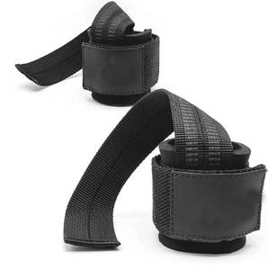 Sangles de levage antidérapantes légères et réglables en néoprène élastique pour la musculation en salle de sport, soutien et sécurité pendant l'entraînement - Product Image 1