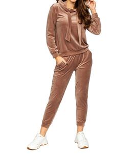 Venta caliente nueva moda patrón sólido transpirable Mujer terciopelo chándal de talla grande ropa activa para invierno precio al por mayor 2026 - Product Image 1