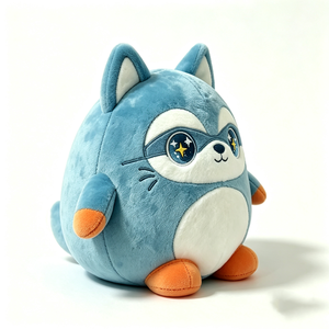 Peluche de mapache azul personalizado, peluche de mapache, juguete de peluche suave, peluche de mapache superhéroe - Product Image 5