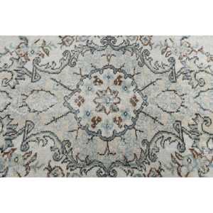 5.9x9 ft Rug, Vintage Turkish Rug, <b>Brown</b> Blue Southwestern <b>Wool</b> Rug - Product Image 5